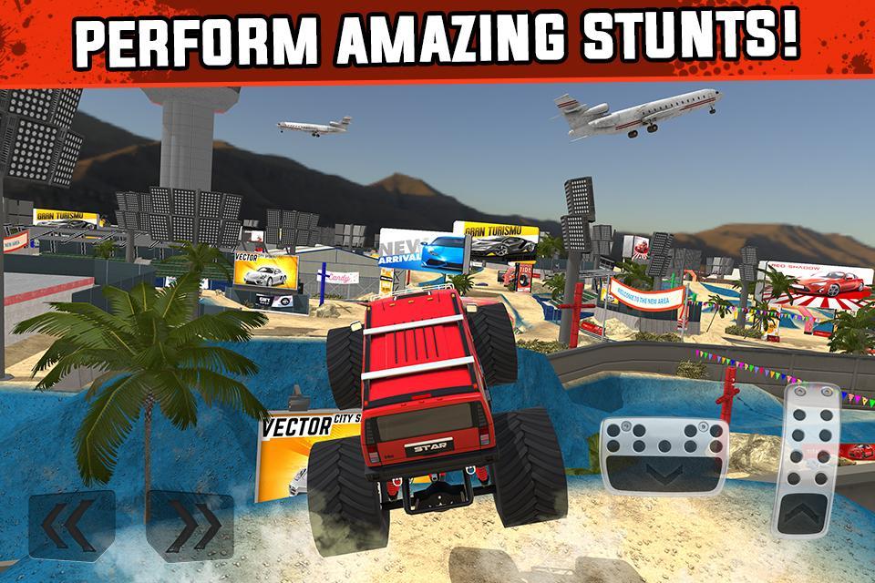 Captura de Tela do Jogo Monster Truck XT Airport Derby