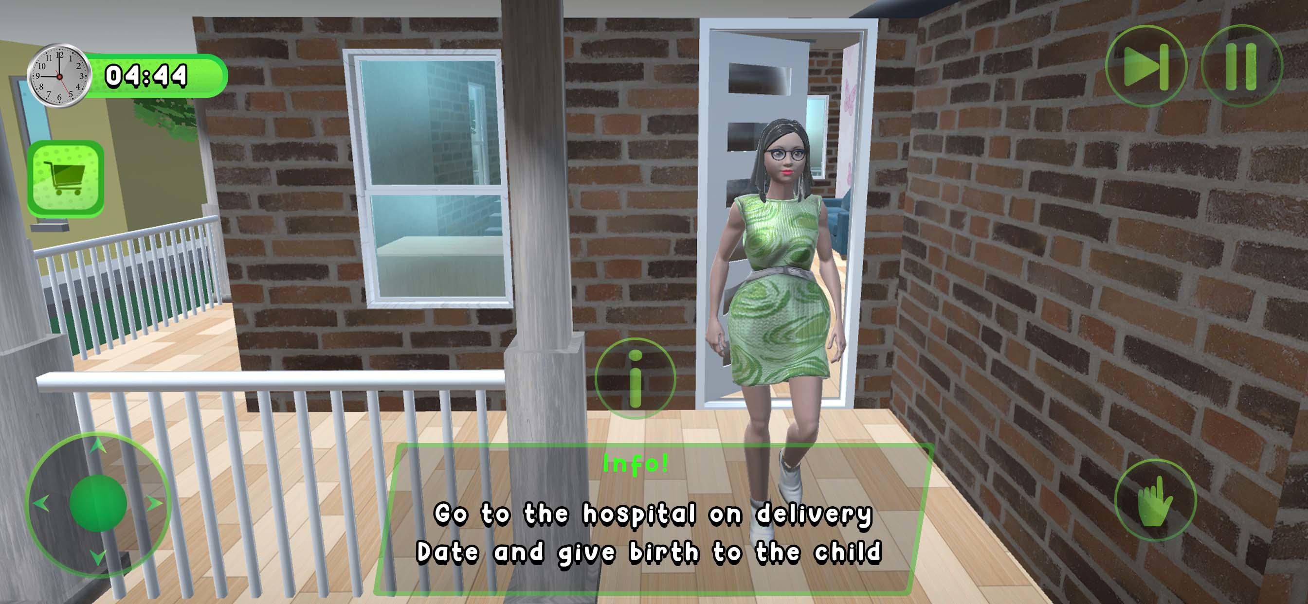 Pregnant Mother Mom Life sim Game Screenshot