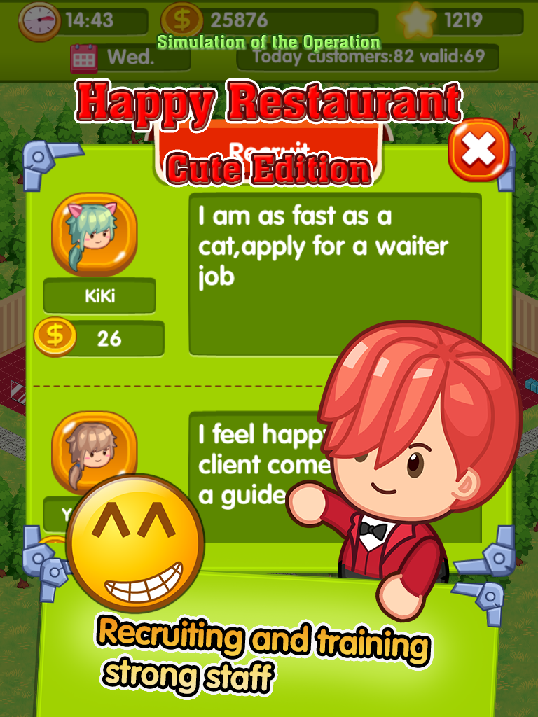 Скриншот игры Happy Restaurant cute edition