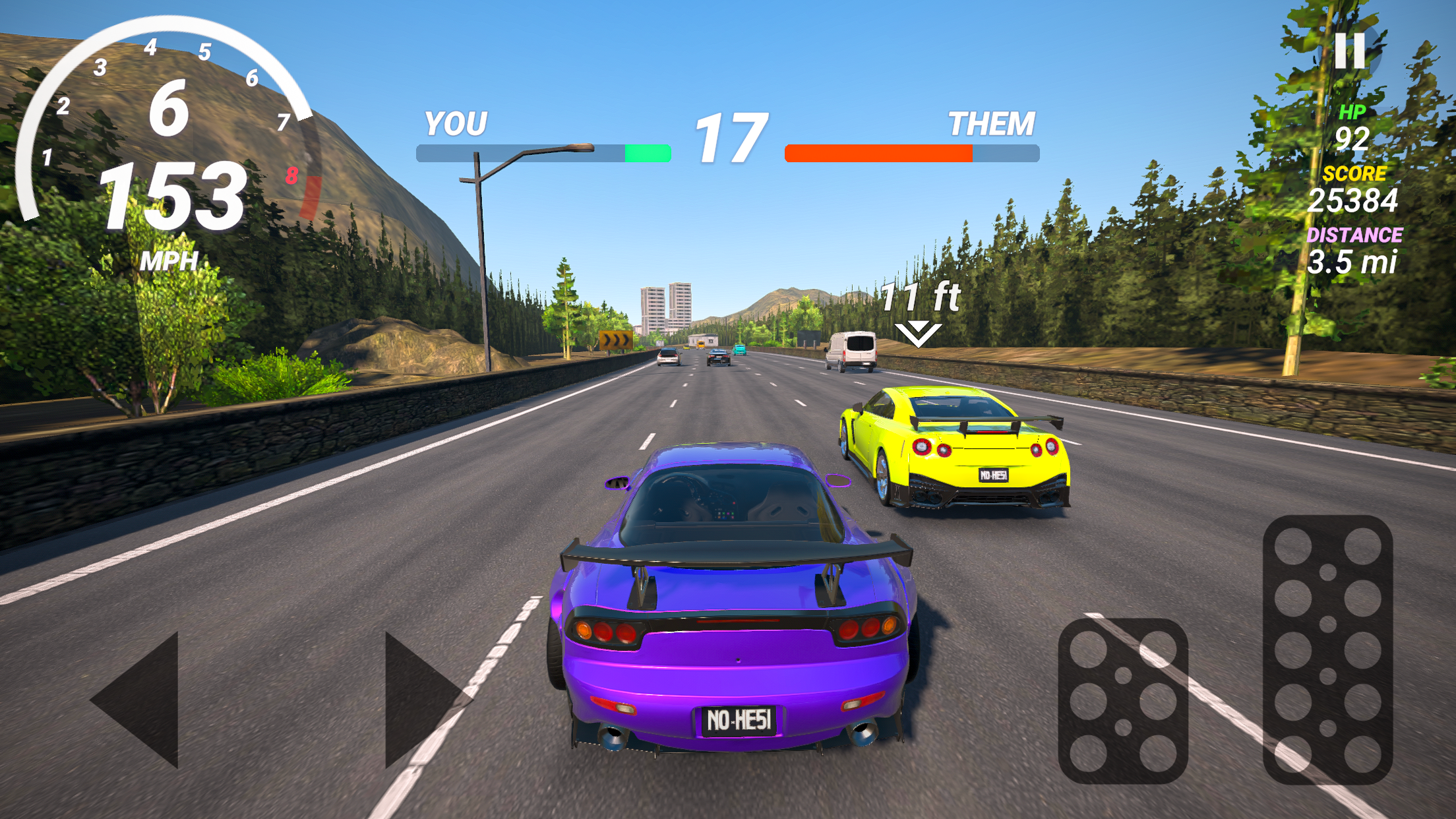 Screenshot of No Hesi Car Traffic Racing