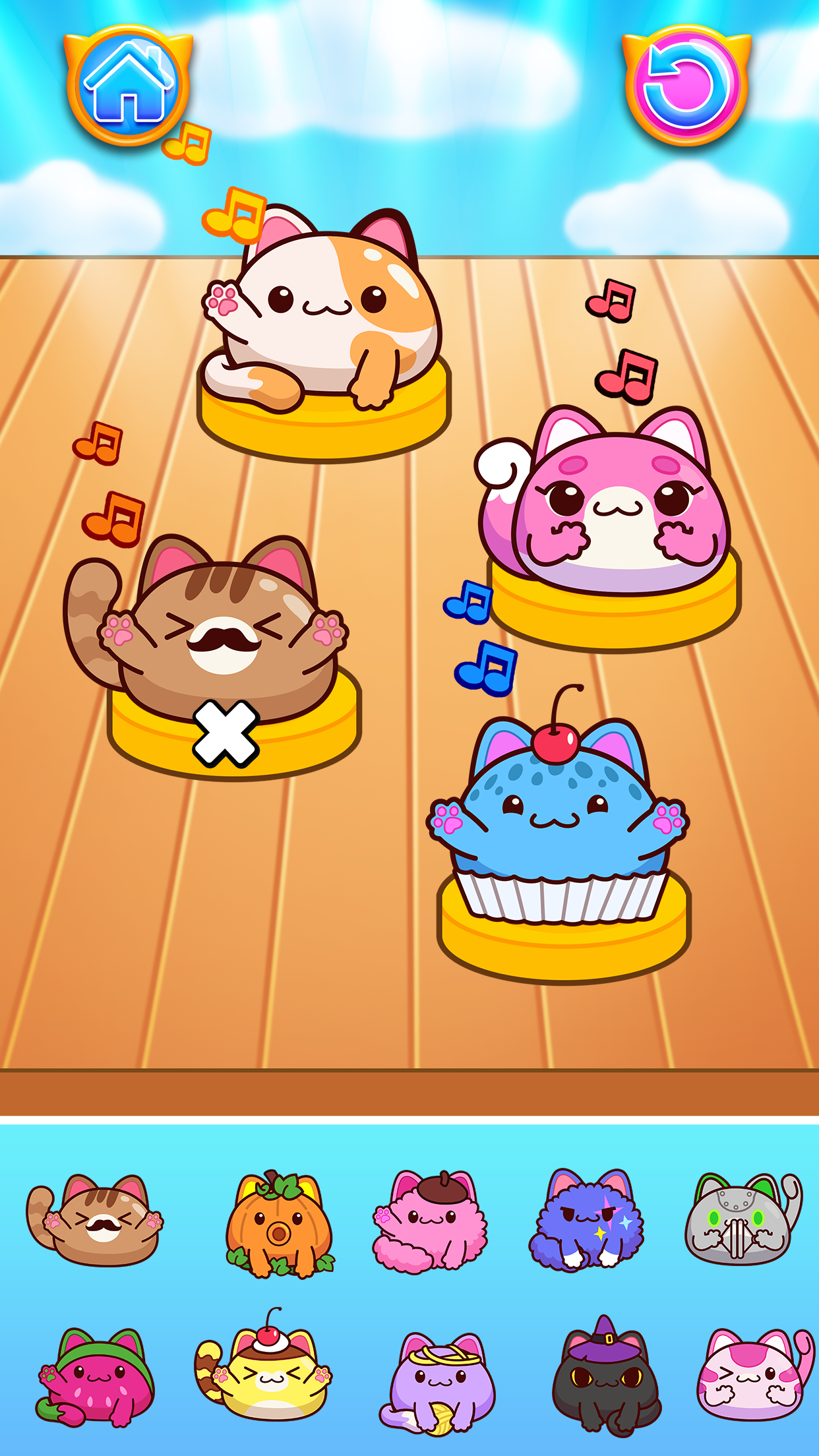 SnugBoo Music Beats Cute Kitty Game Screenshot