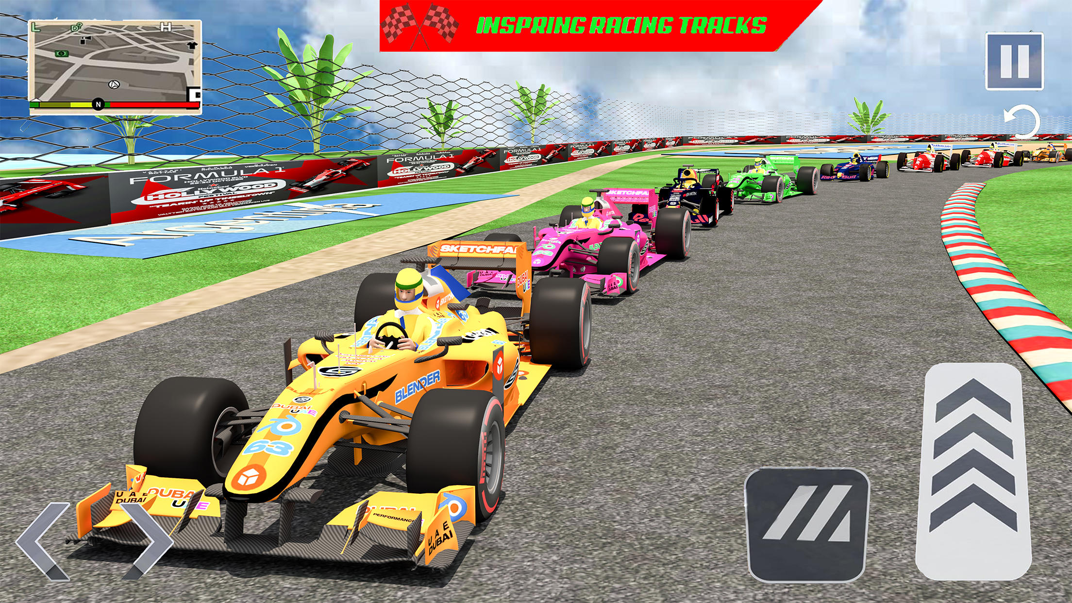 Screenshot 1 of हाई स्पीड फॉर्मूला कार रेसिंग 1.25