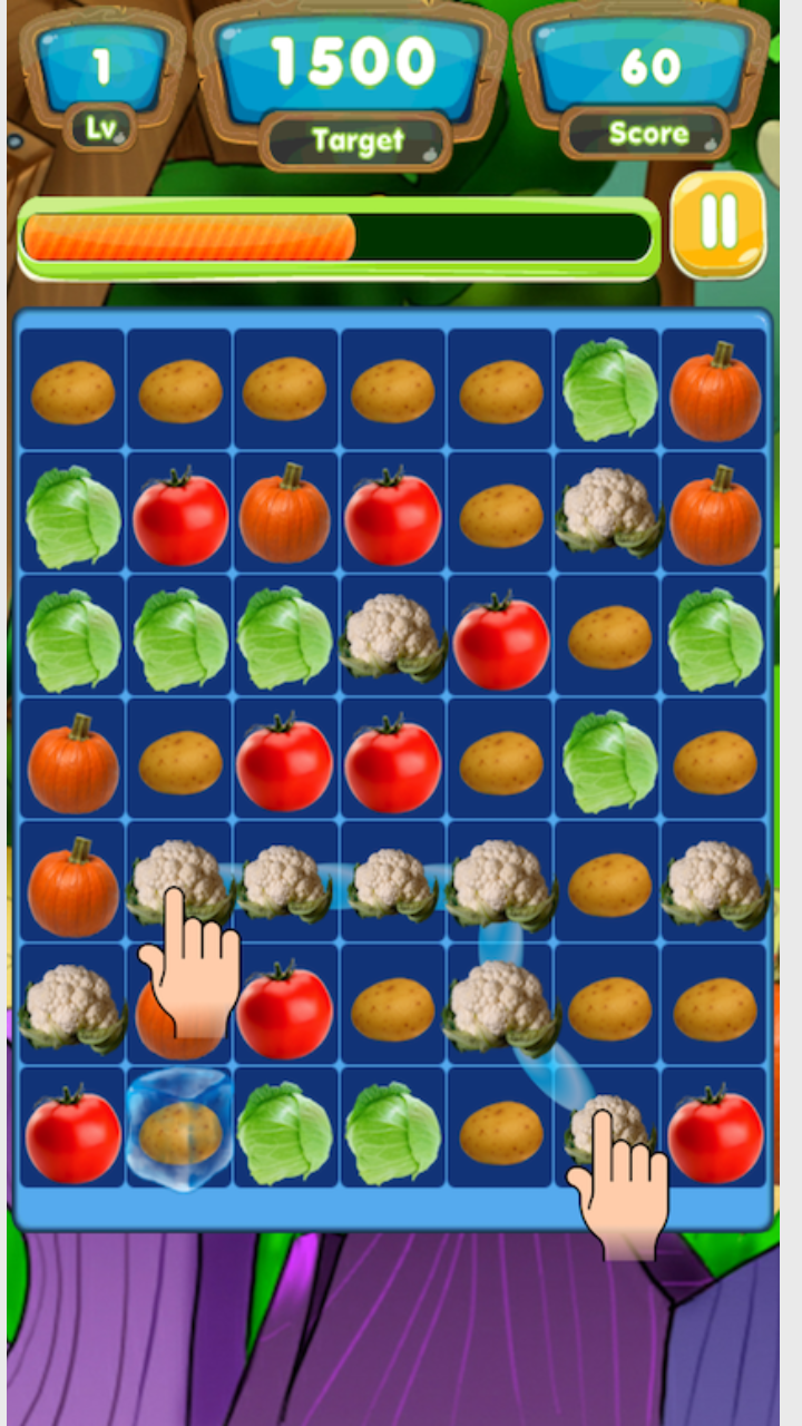 Скриншот игры Veggie Link