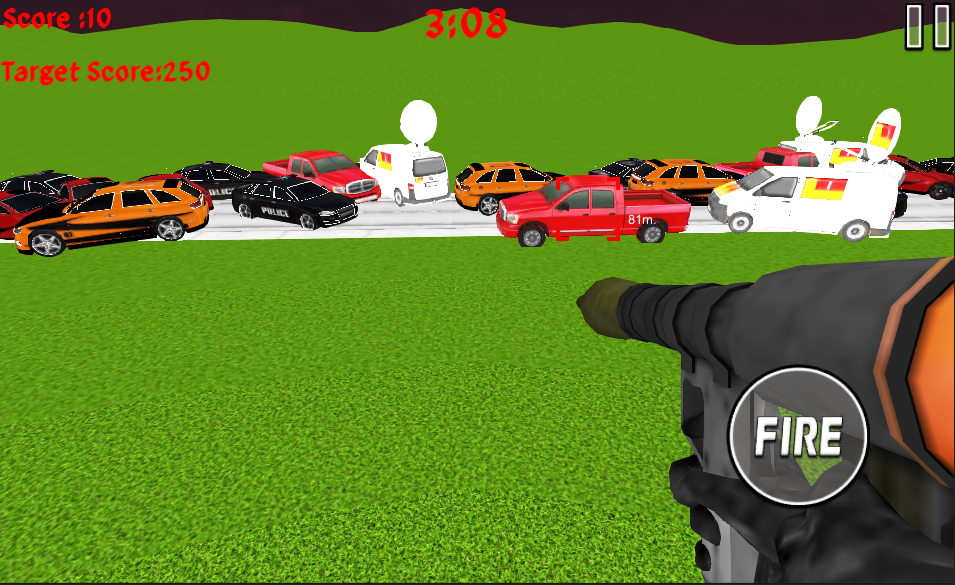 Rocket Launcher Traffic Shooter Game Screenshot