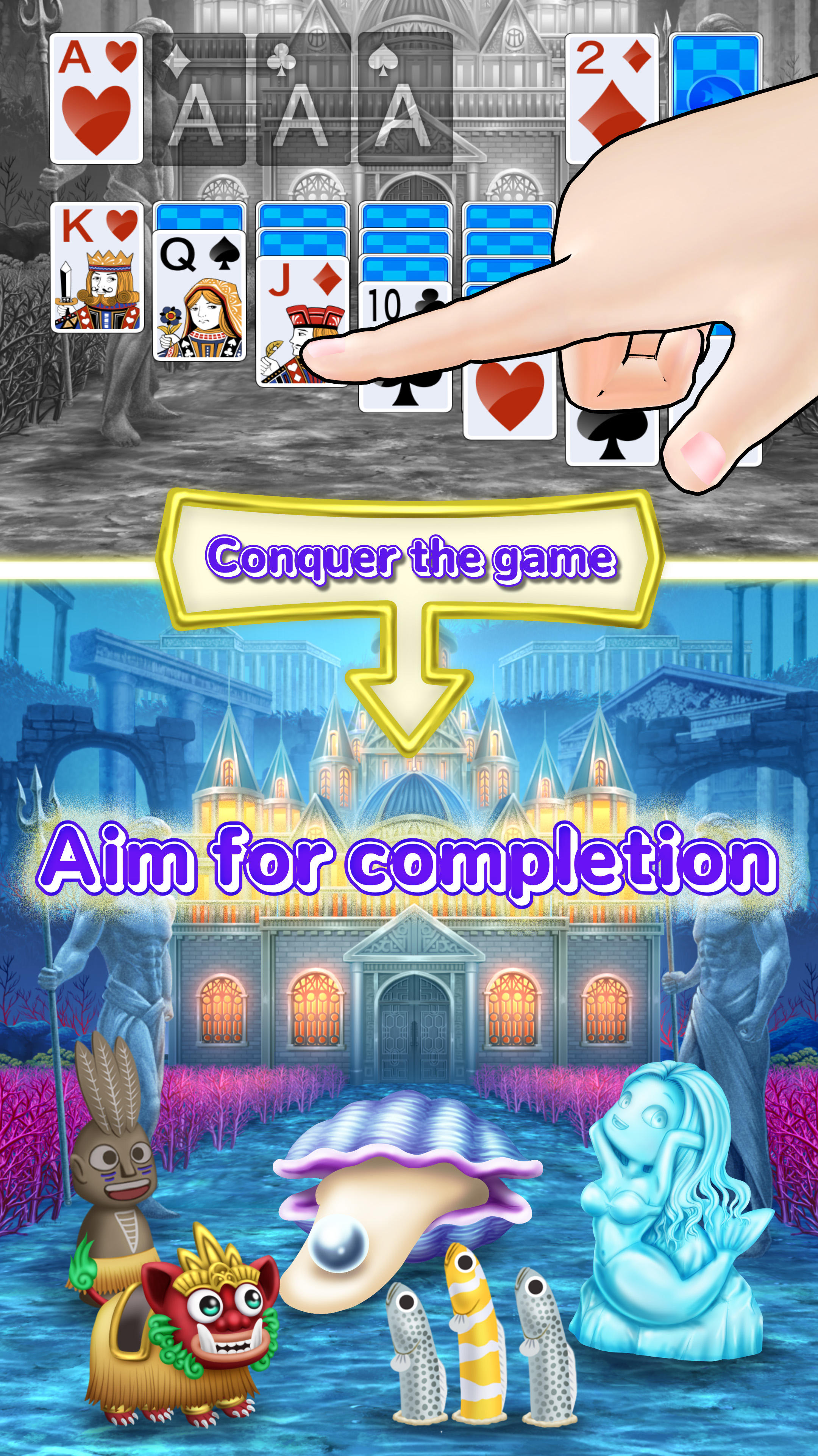 Solitaire in Ryugu Game Screenshot