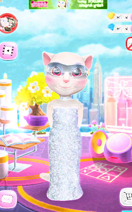 Puzle Cartoon Sweet Cat Game Screenshot