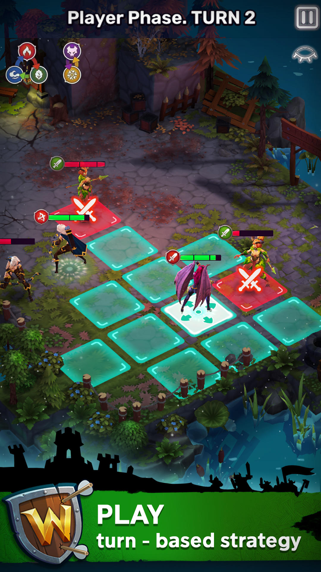 Warmasters: Turn-Based RPG Game Screenshot