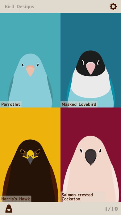 Bird Wallpaper - tori no iro Game Screenshot