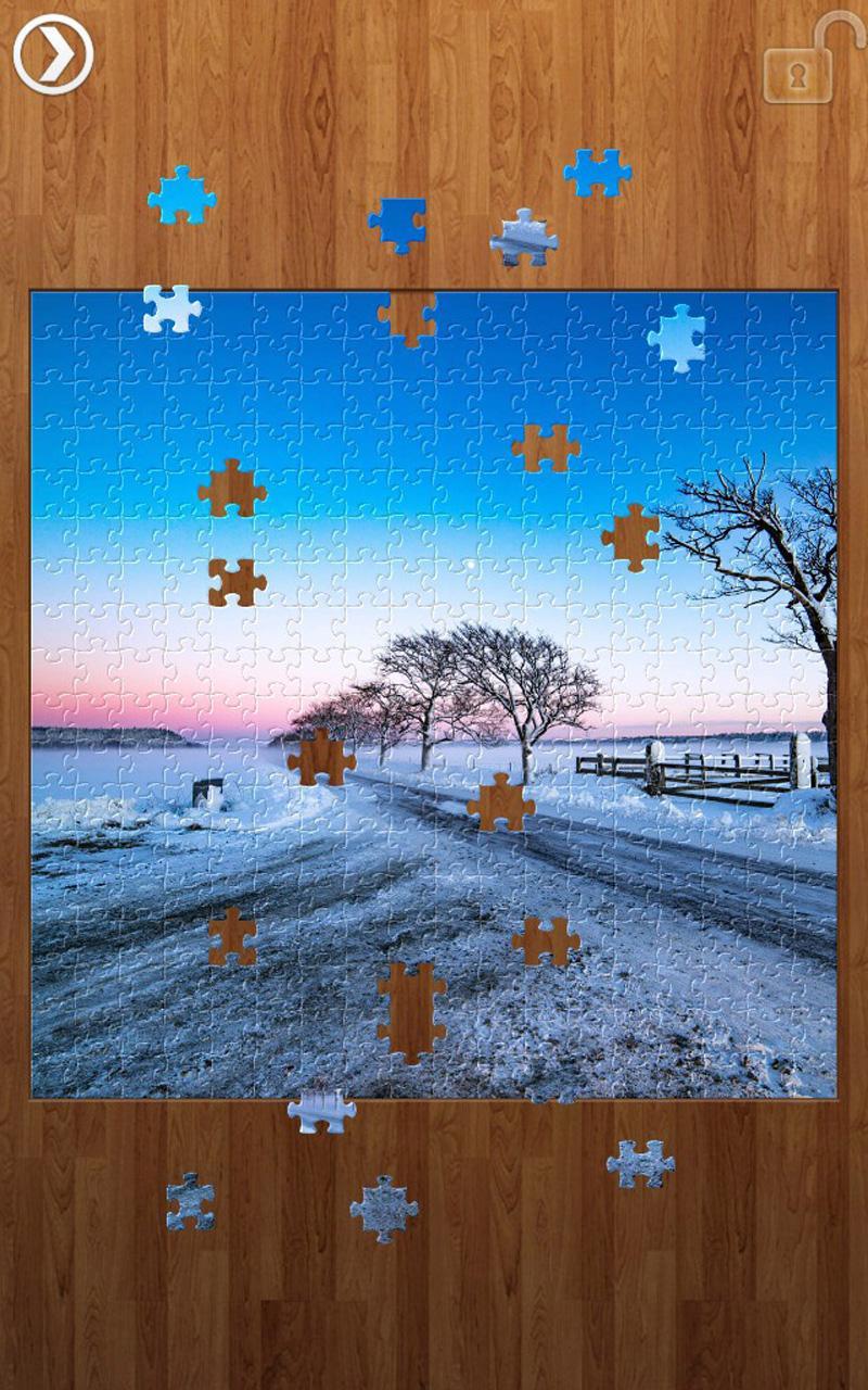 Cuplikan Layar Game Road Jigsaw Puzzles