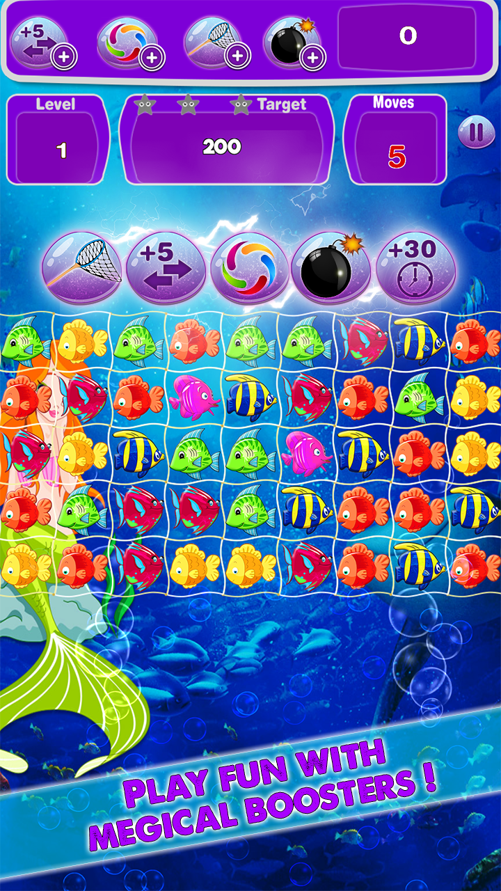 Crazy Mermaid Fish Fun - Pro Game Screenshot
