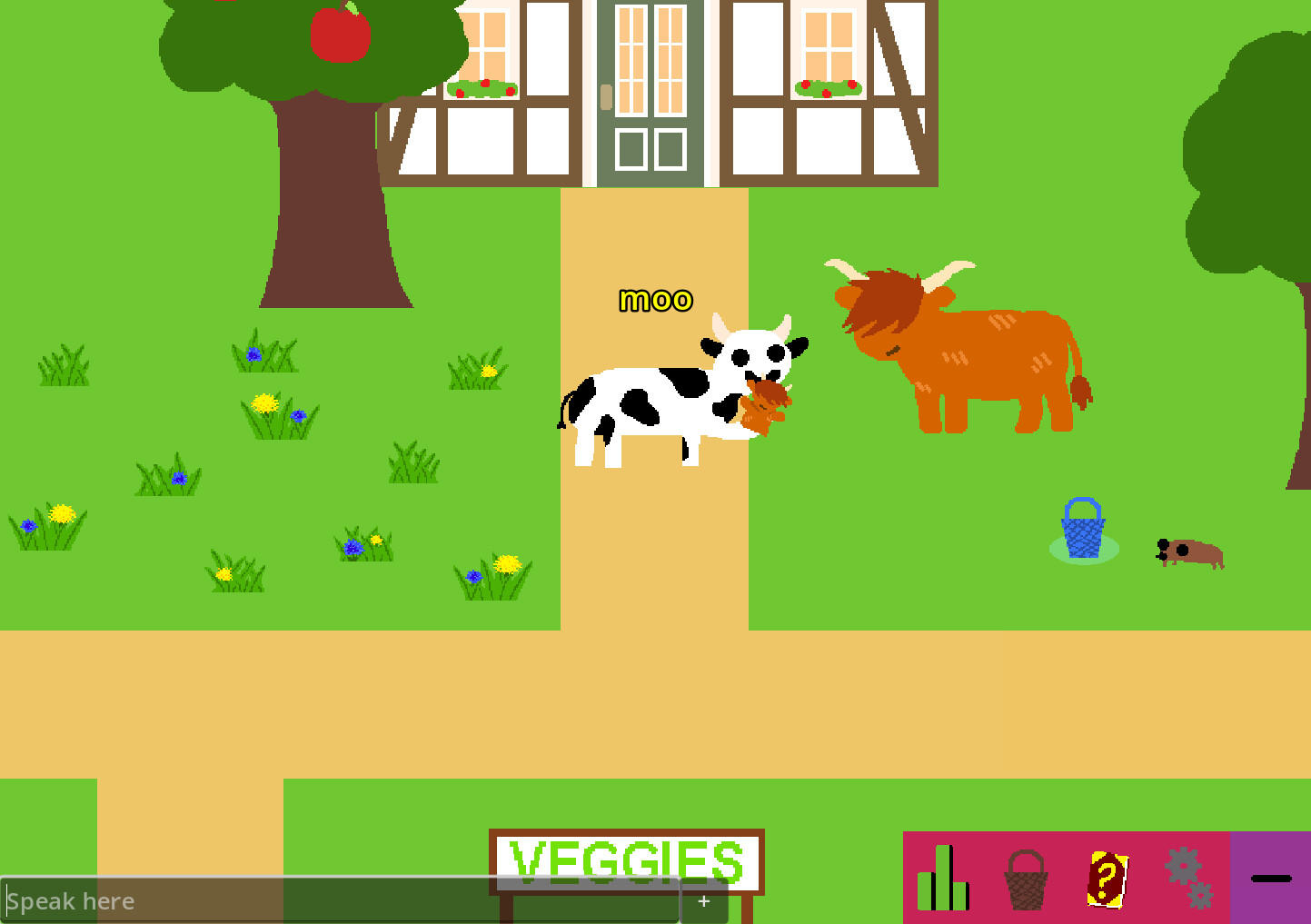 Screenshot of Cow Life Sim RPG