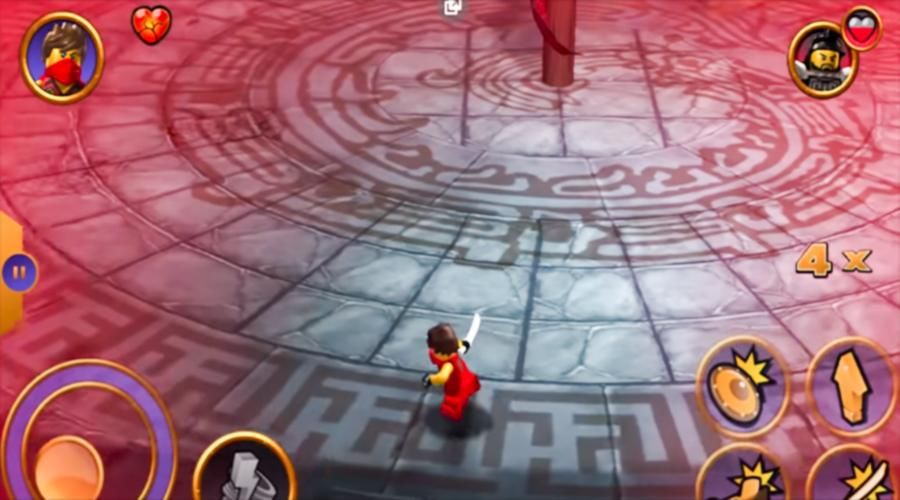 Screenshot of gameplay for ninjago tournament skybound