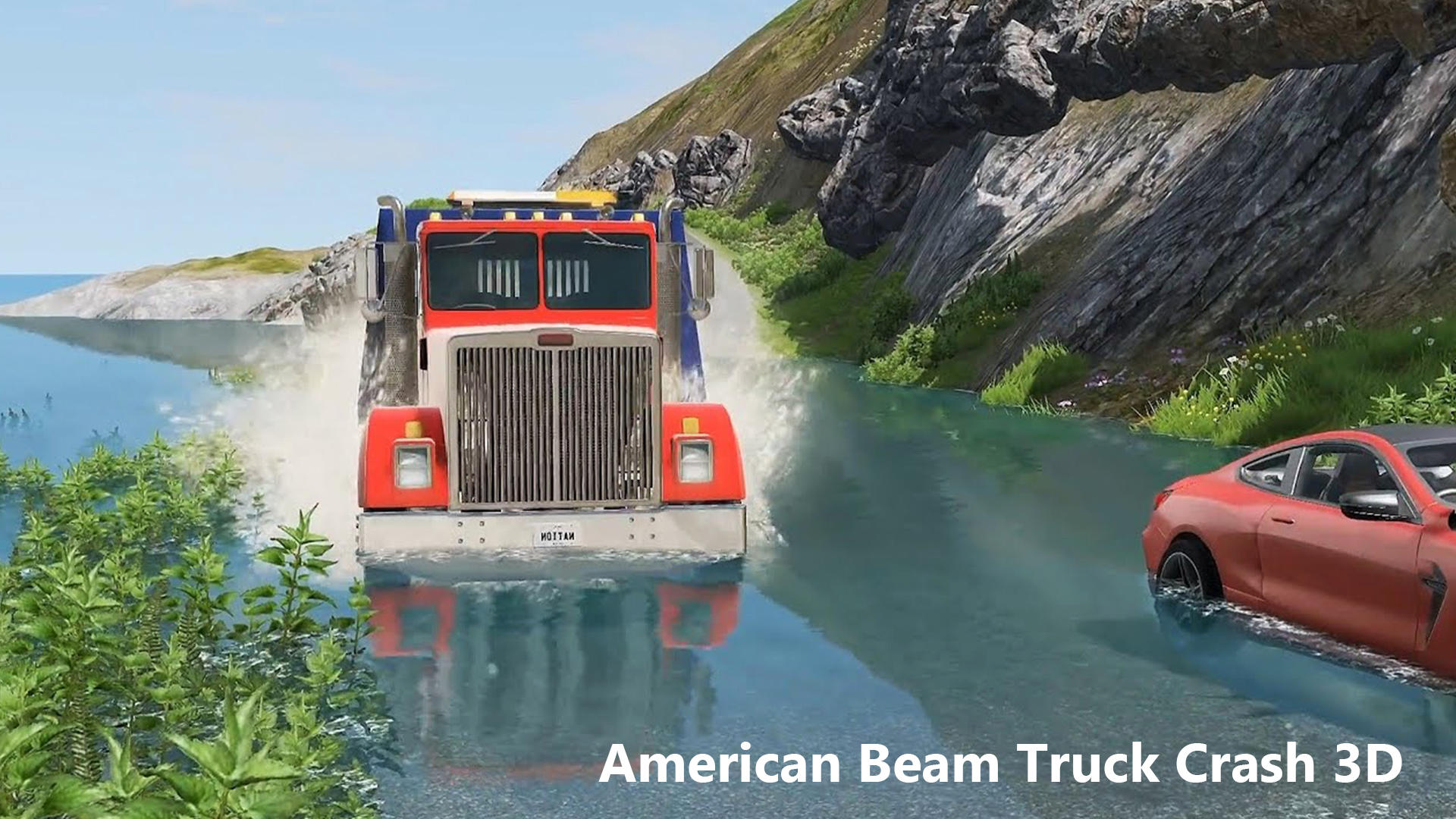 American Beam Truck Crash 3D Game Screenshot