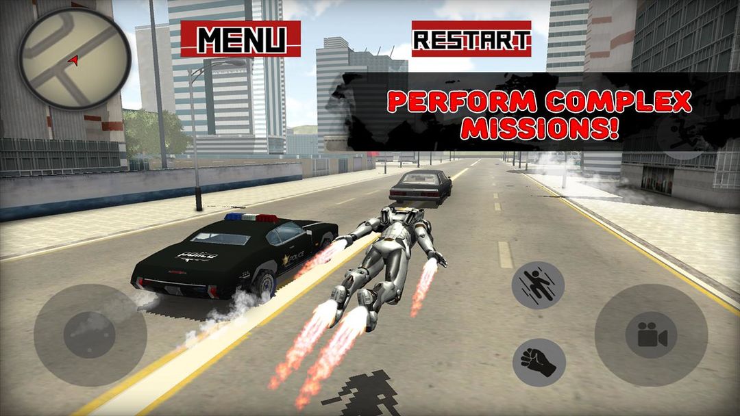 Police Superhero Robot Pro screenshot game