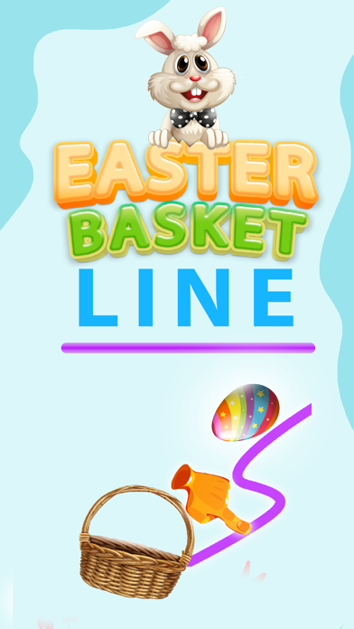 Easter Basket Line Draw Game Screenshot