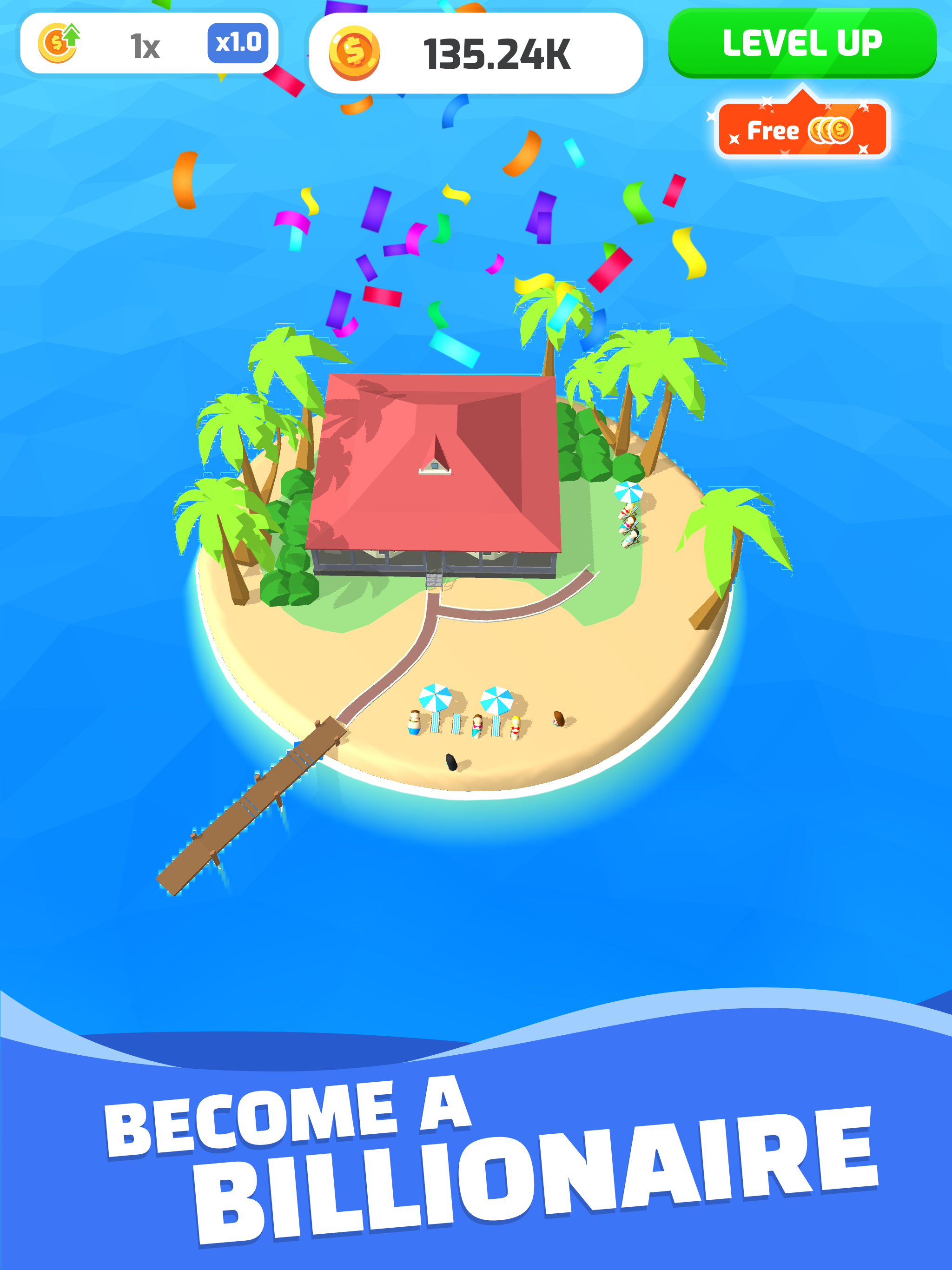 Idle Island Inc Game Screenshot