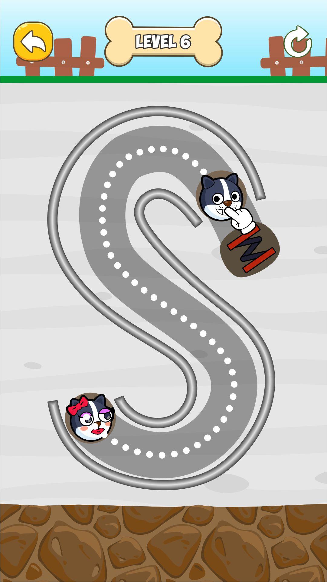 Connect Love Dog: Draw Puzzle Game Screenshot