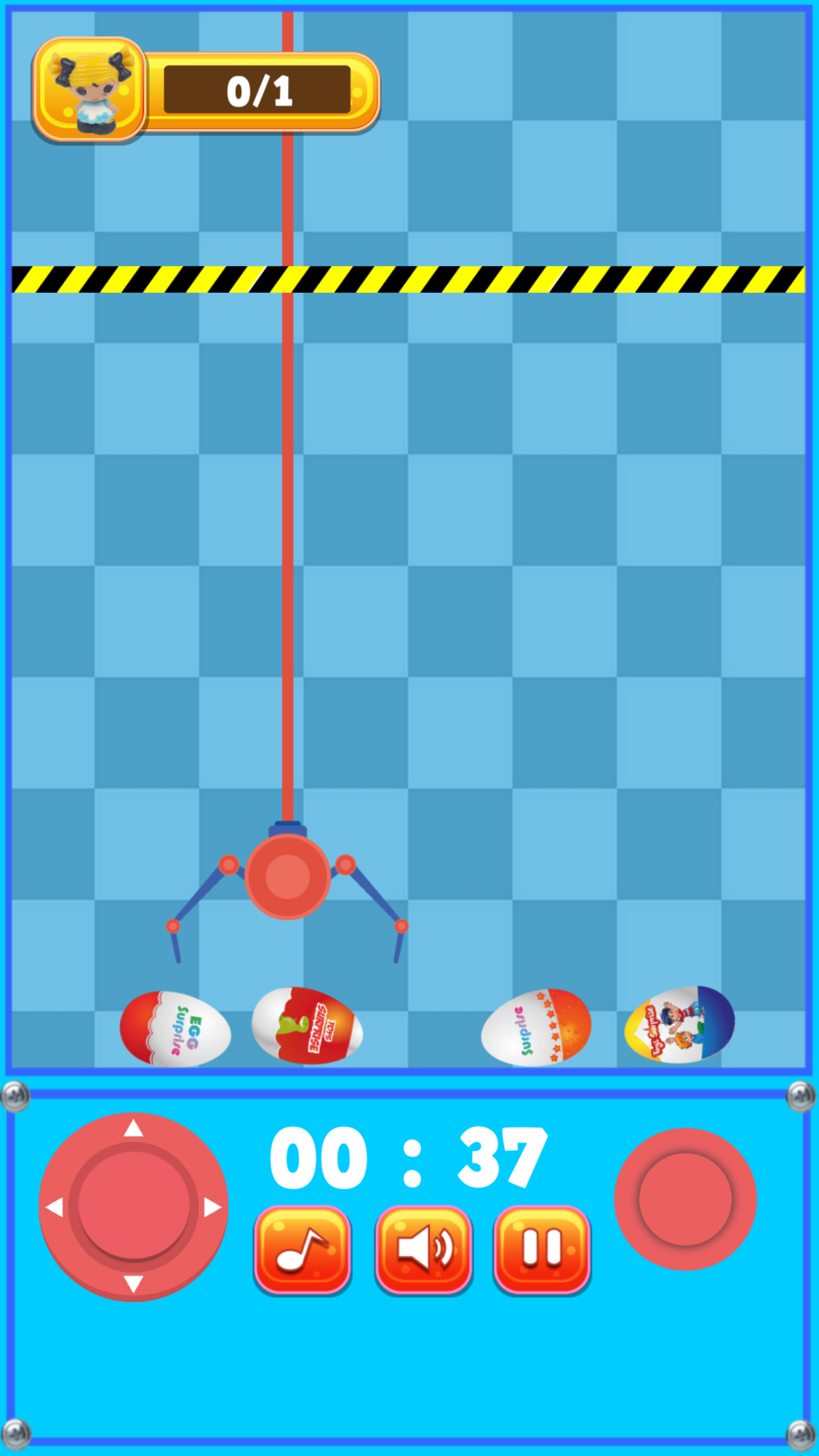 Screenshot of Surprise Claw Machine Game