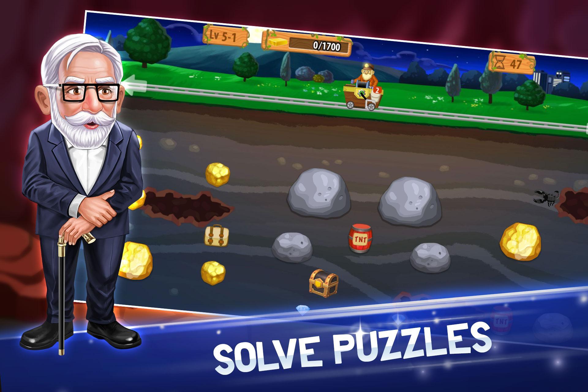 Gold Miner World Tour: Gold Rush Mining Adventure 遊戲截圖