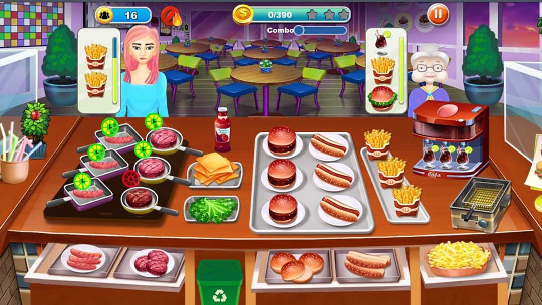 Kitchen master : fastfood restaurant ภาพหน้าจอเกม