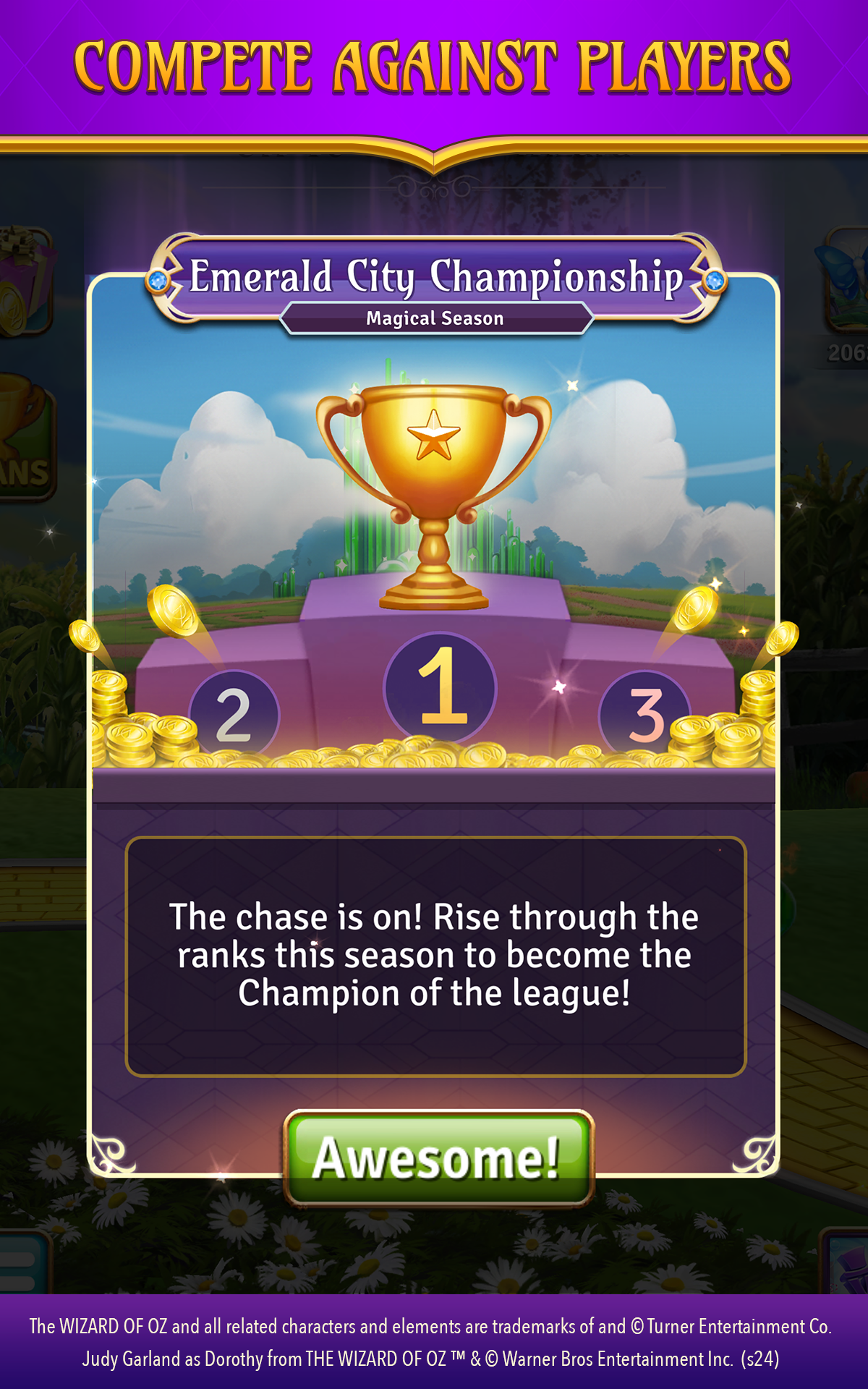 Cuplikan Layar Game The Wizard of Oz Magic Match 3