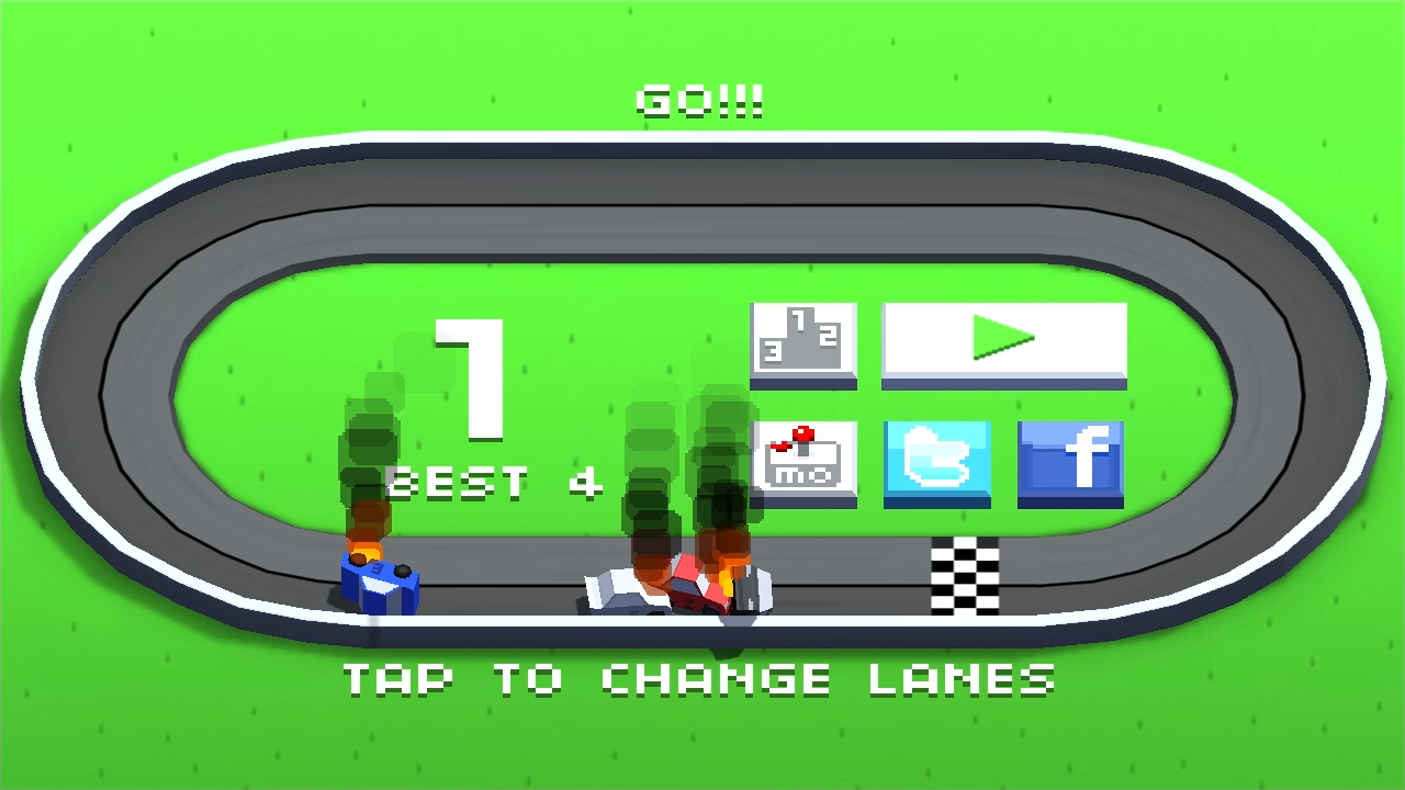 Cuplikan Layar Game Wrong Way Racing