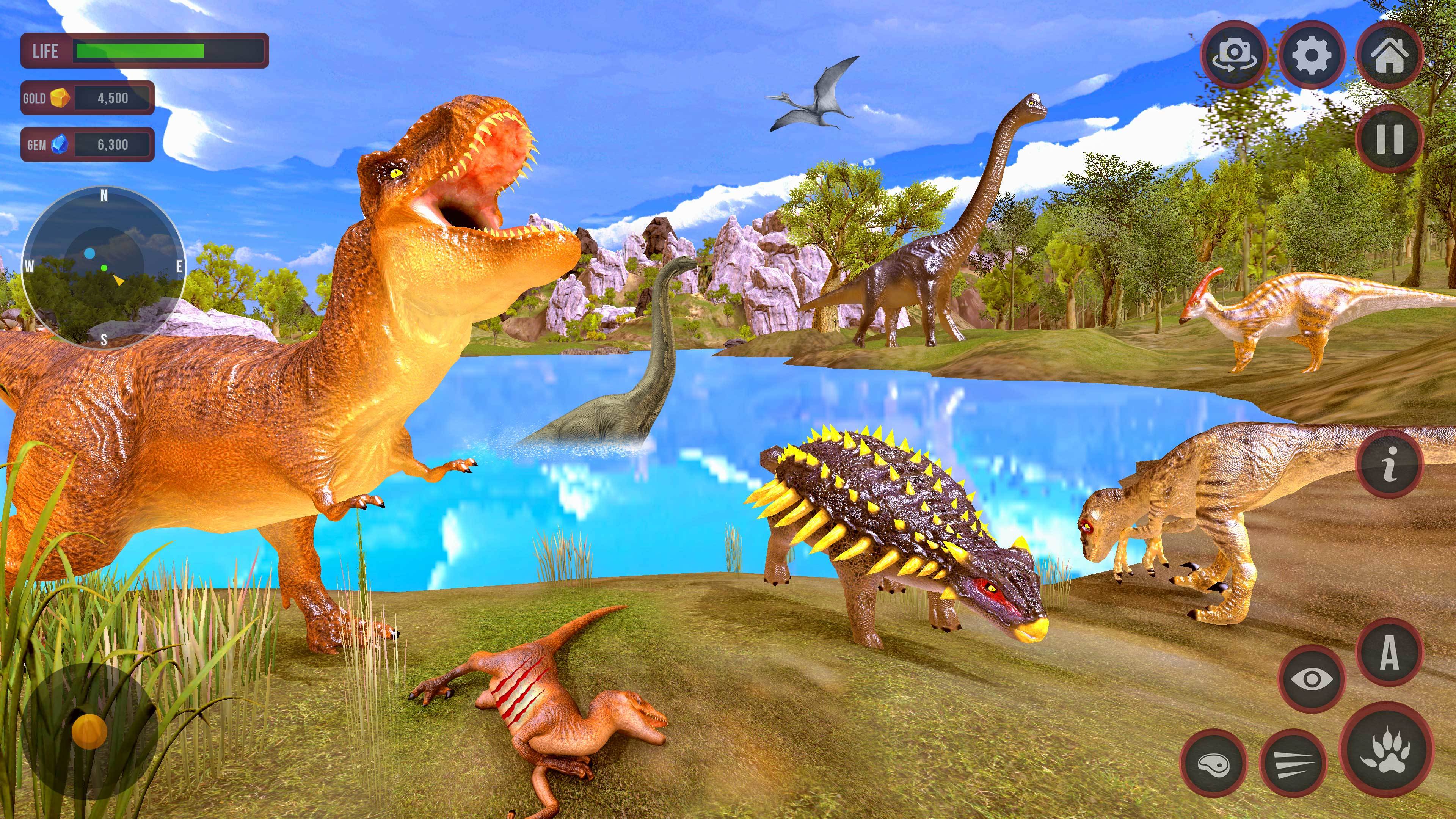 Скриншот игры Wild Dinosaur Simulator World