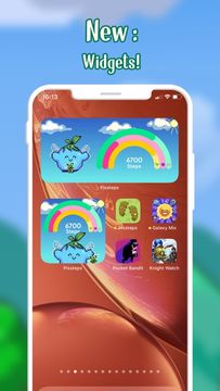 Pixsteps: Gamified Pedometer Game Screenshot