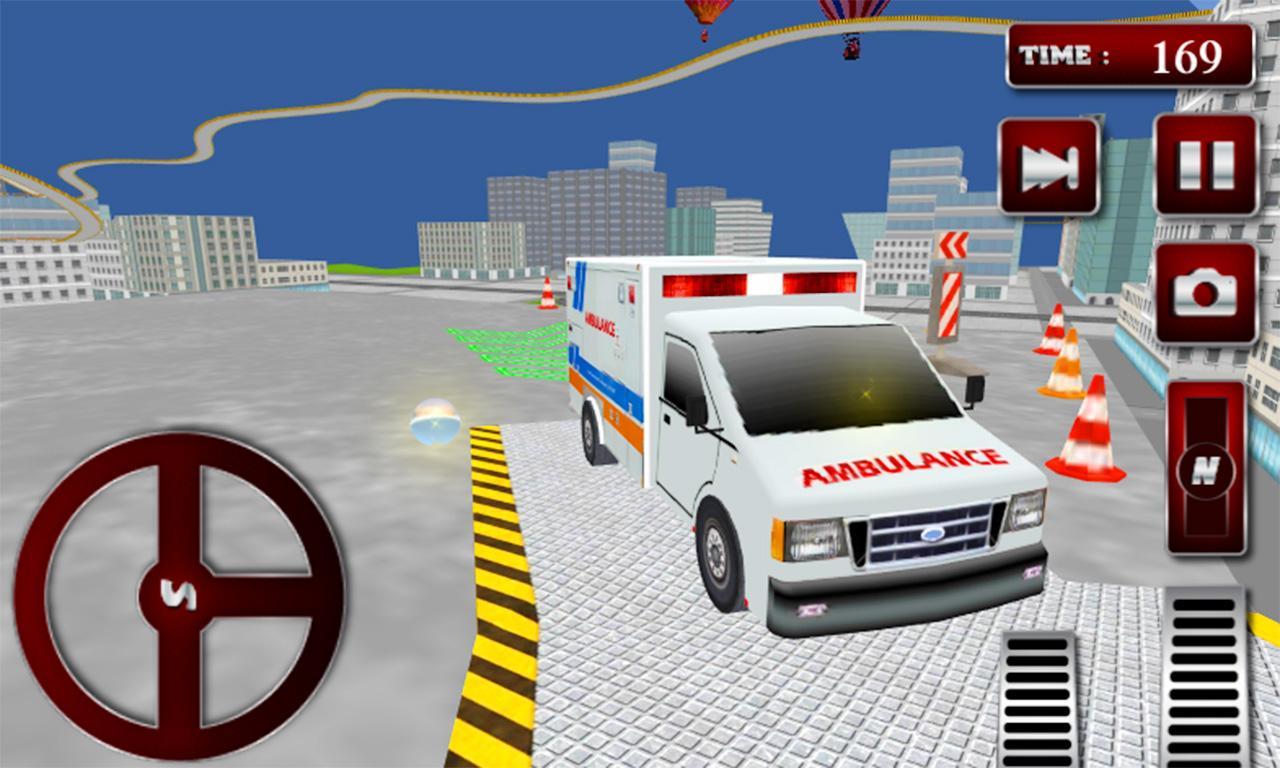Ambulance Rooftop Racer 3D ภาพหน้าจอเกม