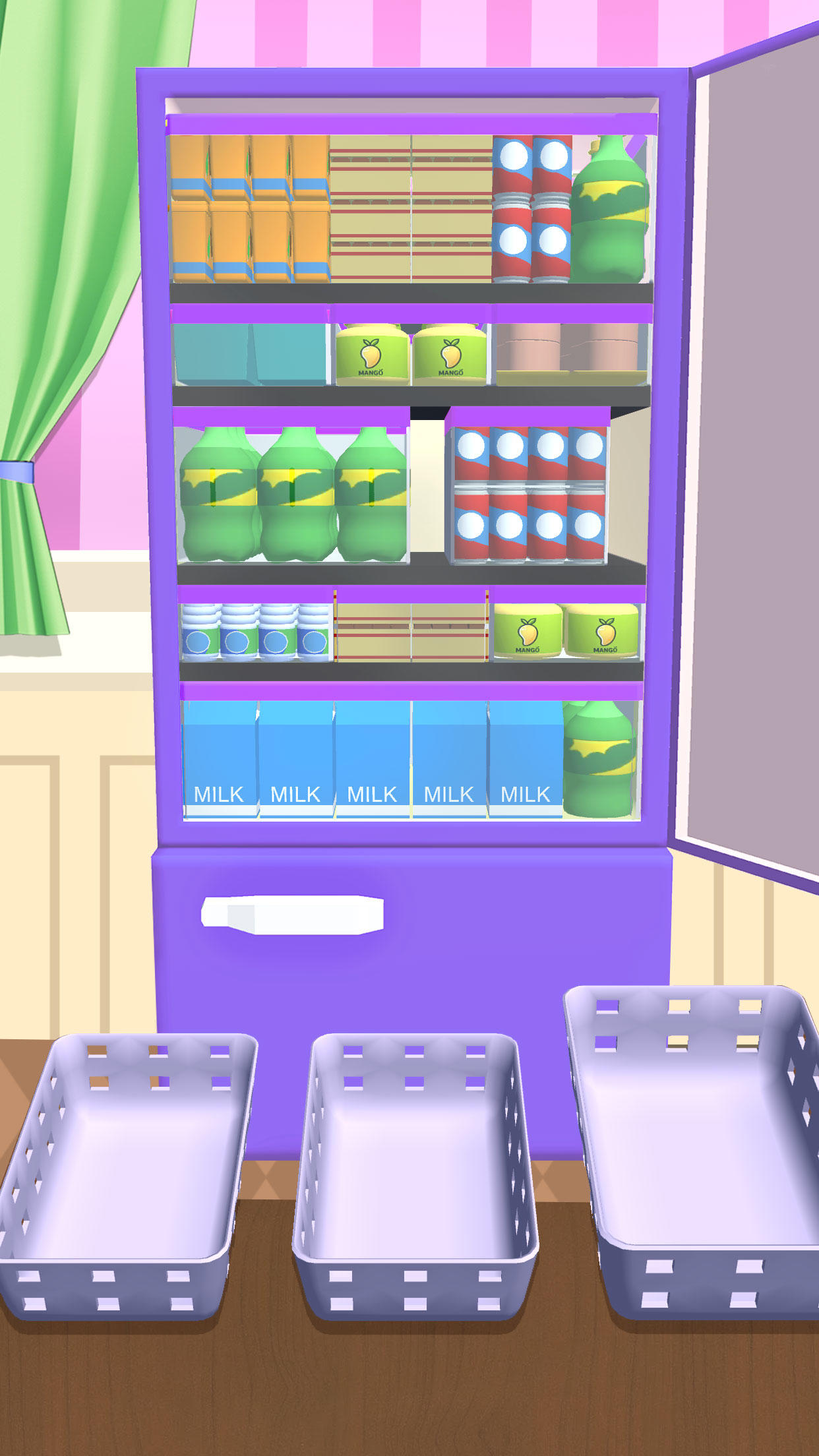 냉장고 채우기: 정리 게임 게임 스크린 샷