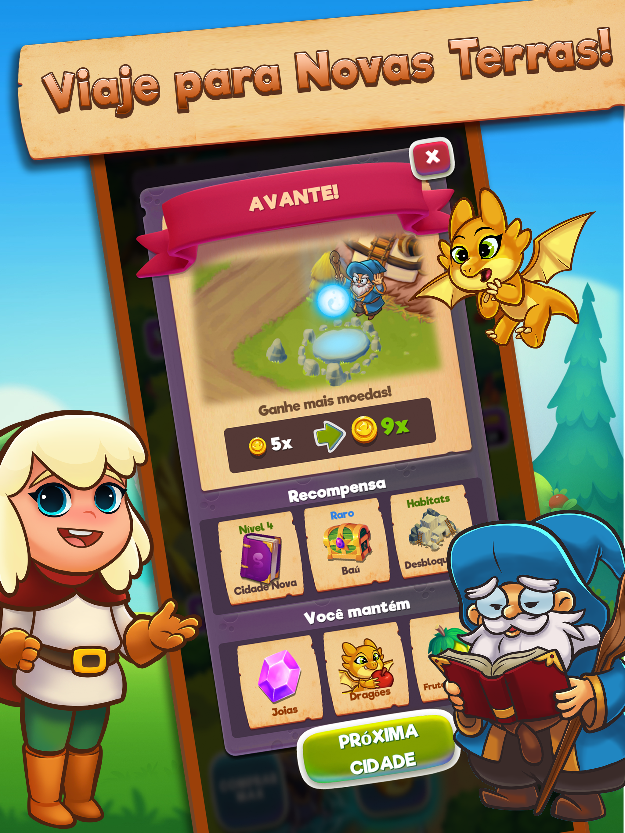 Captura de Tela do Jogo Dragon Idle Adventure