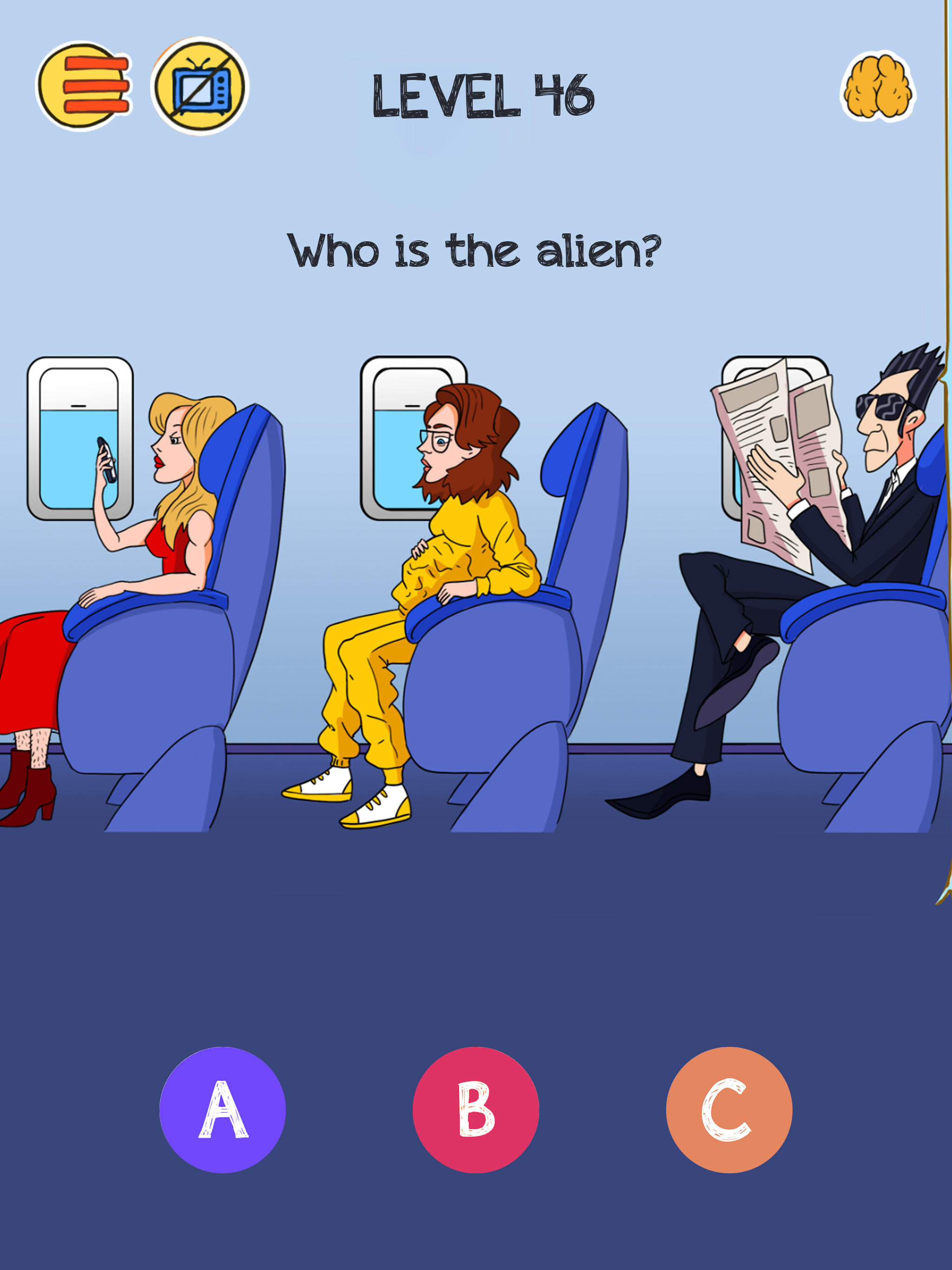Brain Who? Tricky Riddle Tests Game Screenshot