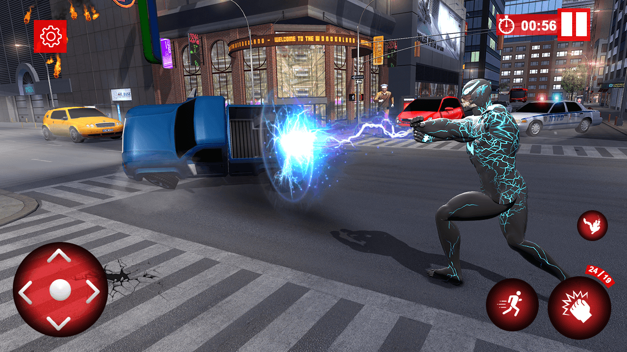 Super Venome Hero Flying Sim Game Screenshot