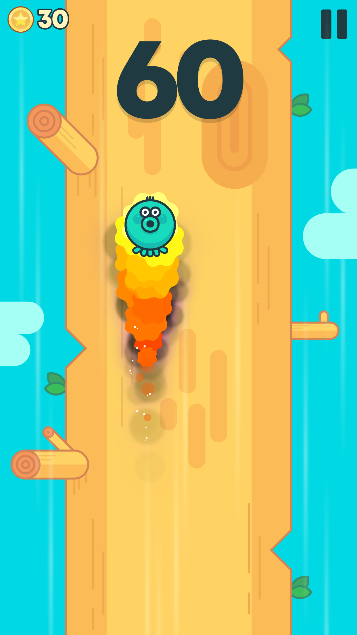 Jumping Bird–Angry Rocket Birdie Game Screenshot