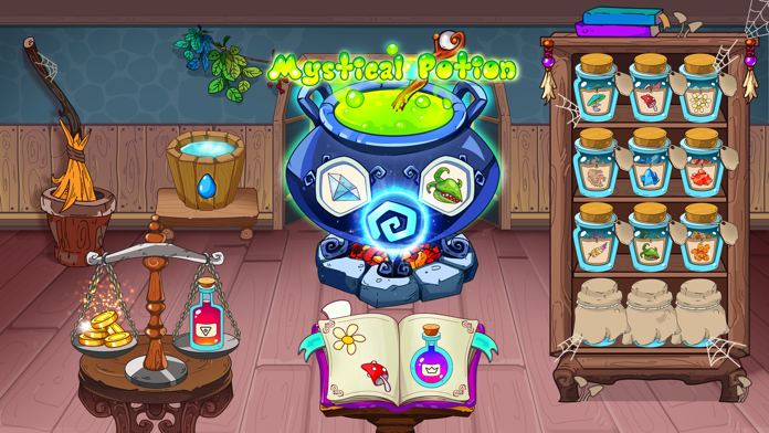 Скриншот игры Mystical potion mixing game