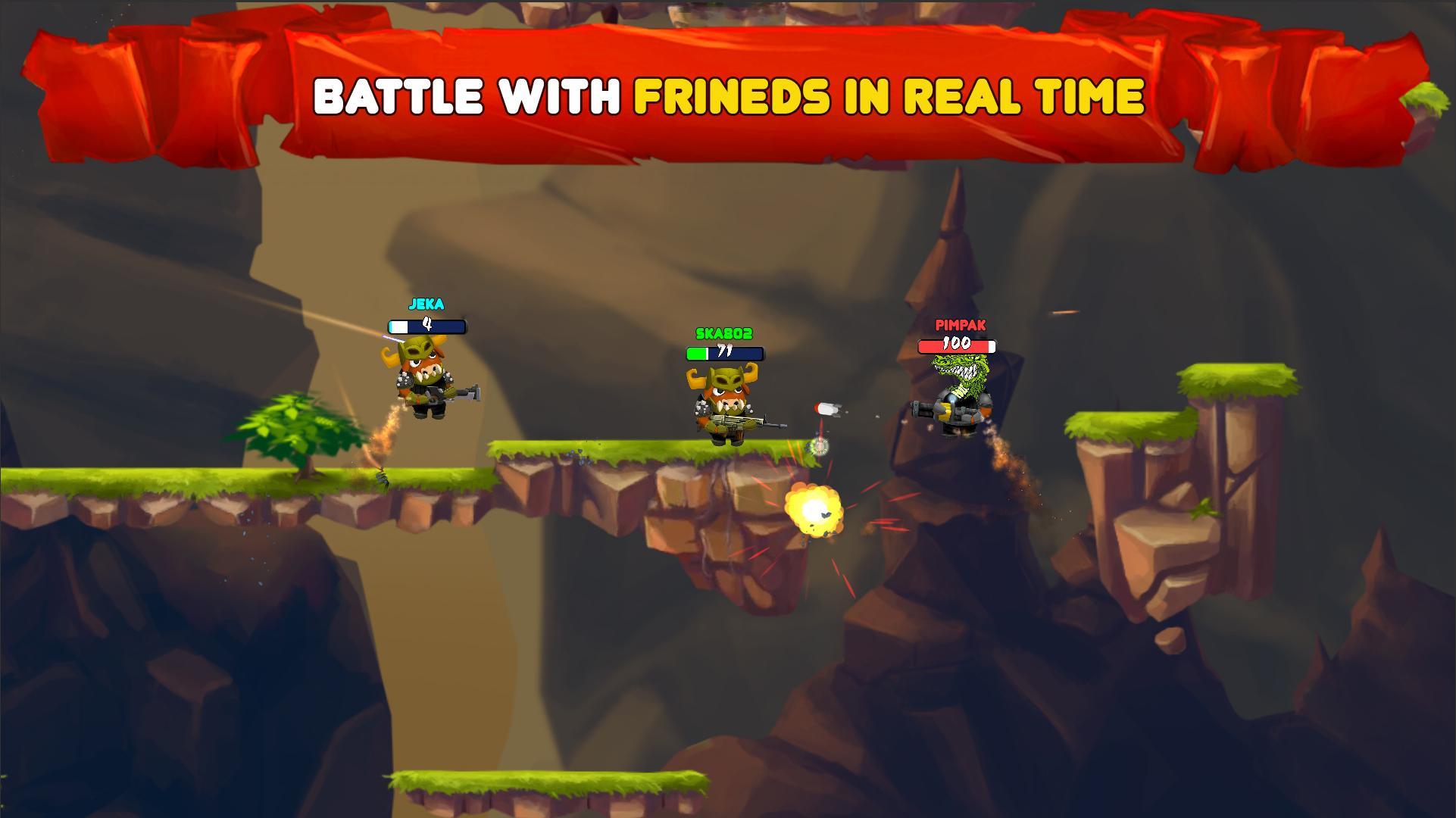 Brawl Of Heroes : Online 2D shooter Game Screenshot