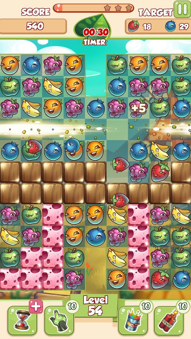 Screenshot of Fruit Match 3: Crazy Mania