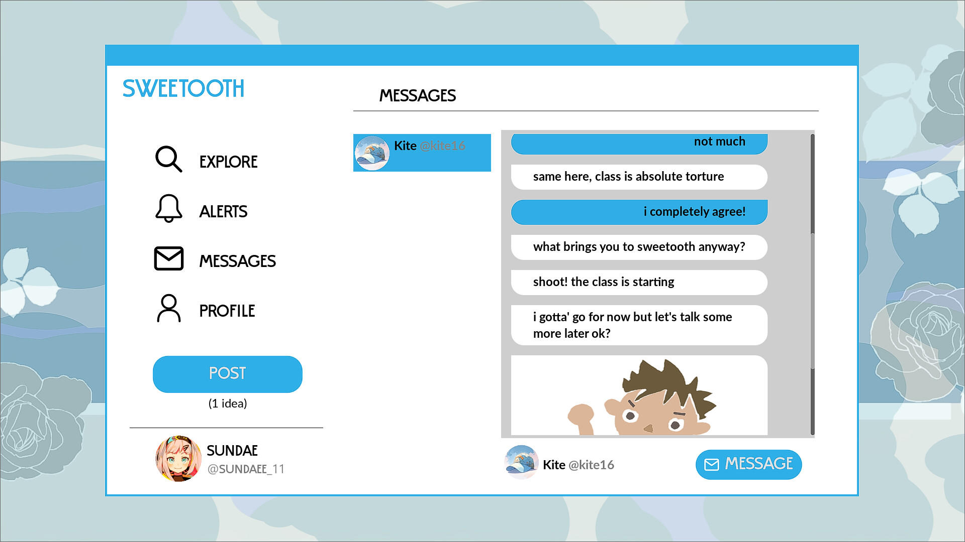 A Social Platform screenshot game