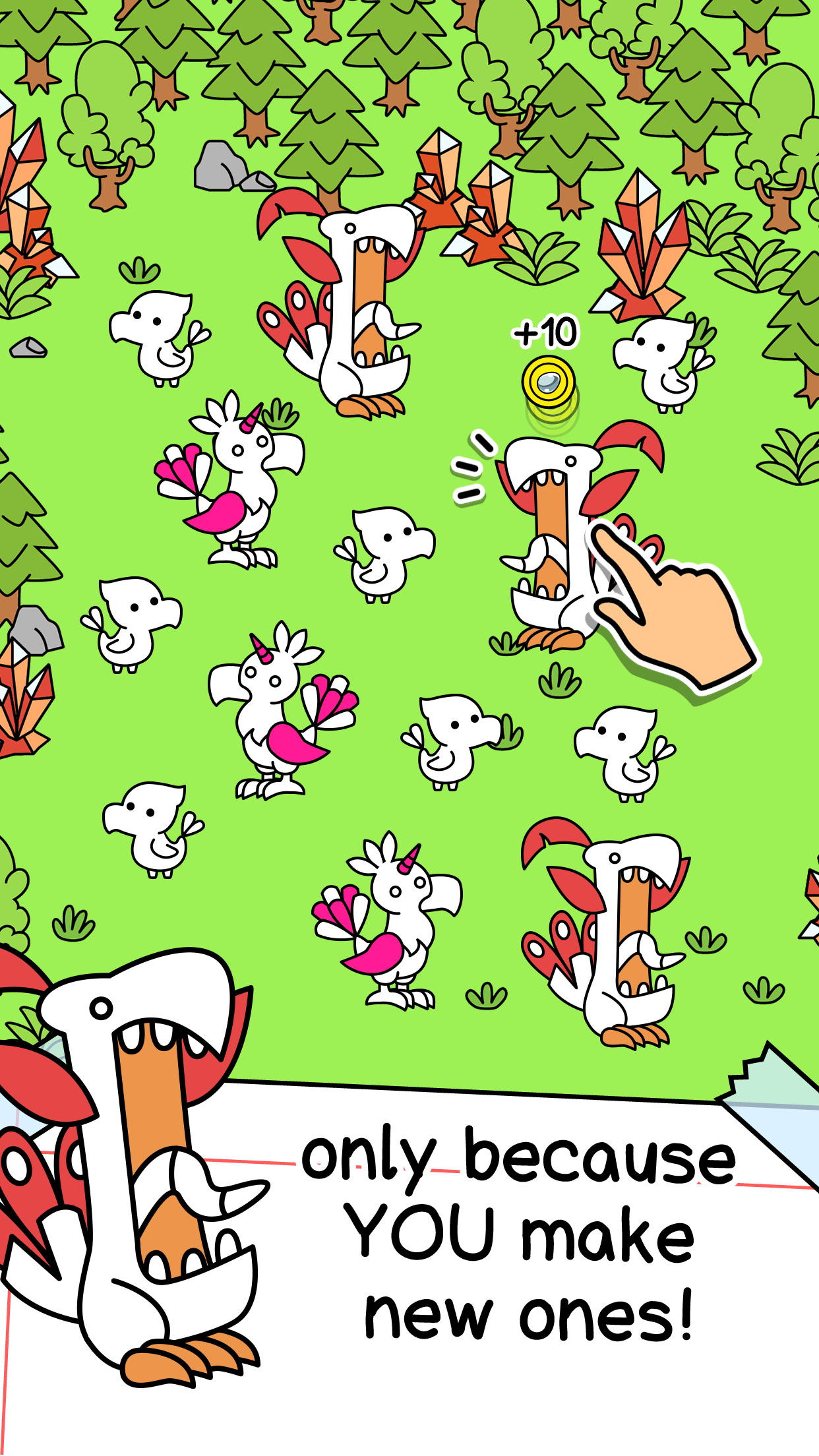 Phoenix Evolution - Create & Merge Legendary Birds 게임 스크린샷