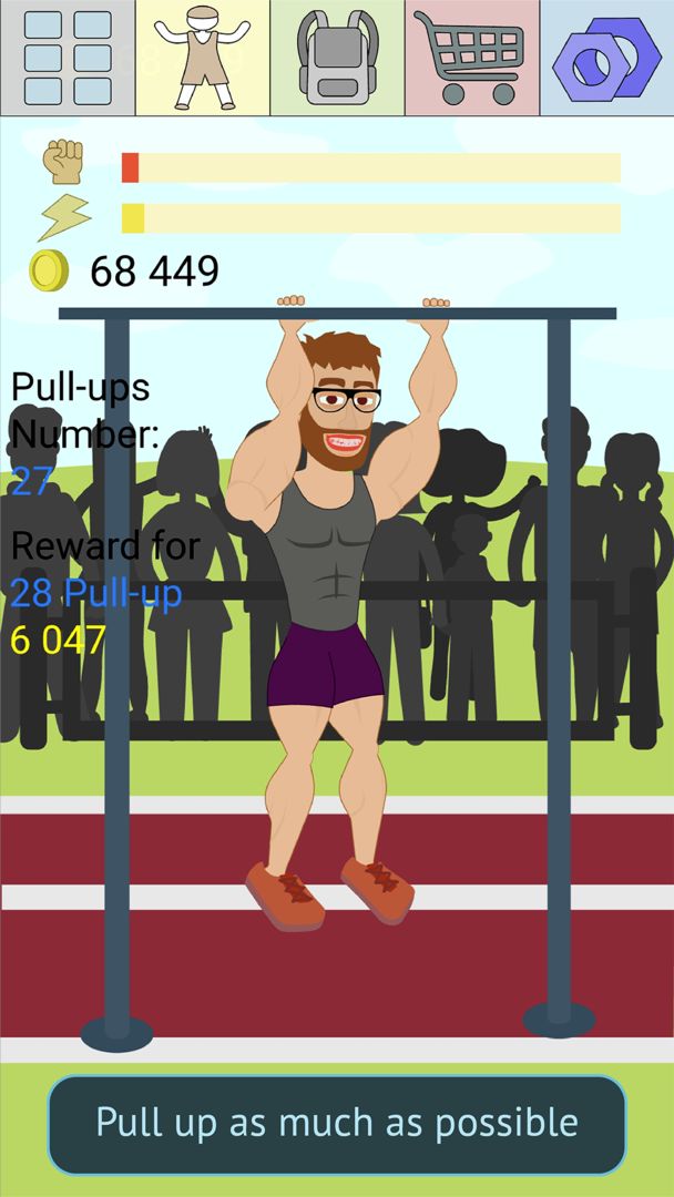 Screenshot of Muscle Clicker 2: RPG Gym Game