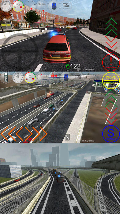 Captura de Tela do Jogo Duty Driver Firetruck FULL