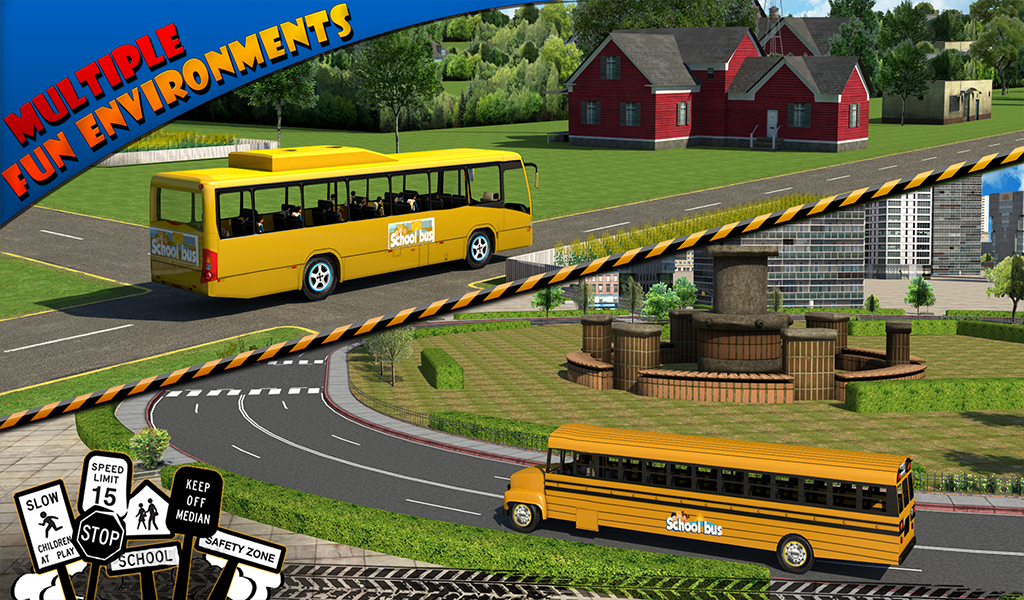 Cuplikan Layar Game Schoolbus Driver 3D SIM