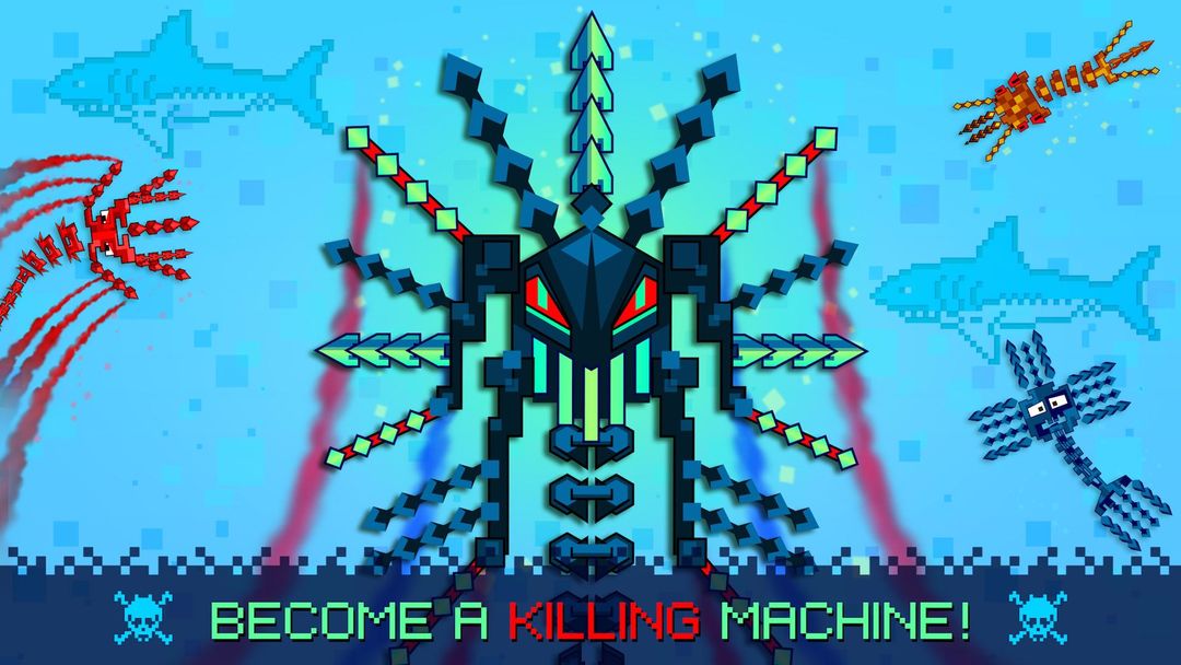 Screenshot of Pixel Sword Fish io
