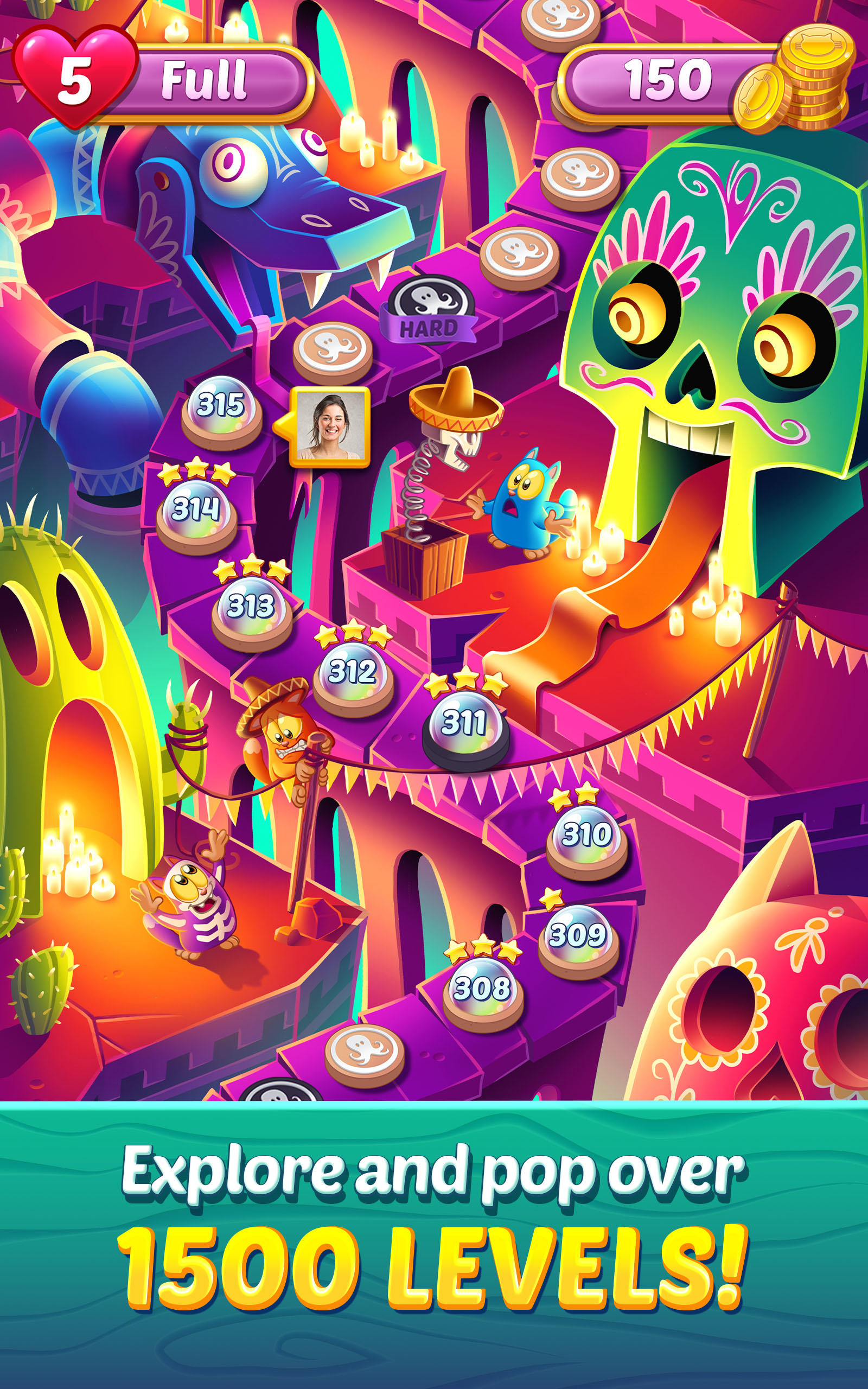 Cookie Cats Pop - Bubble Pop Game Screenshot