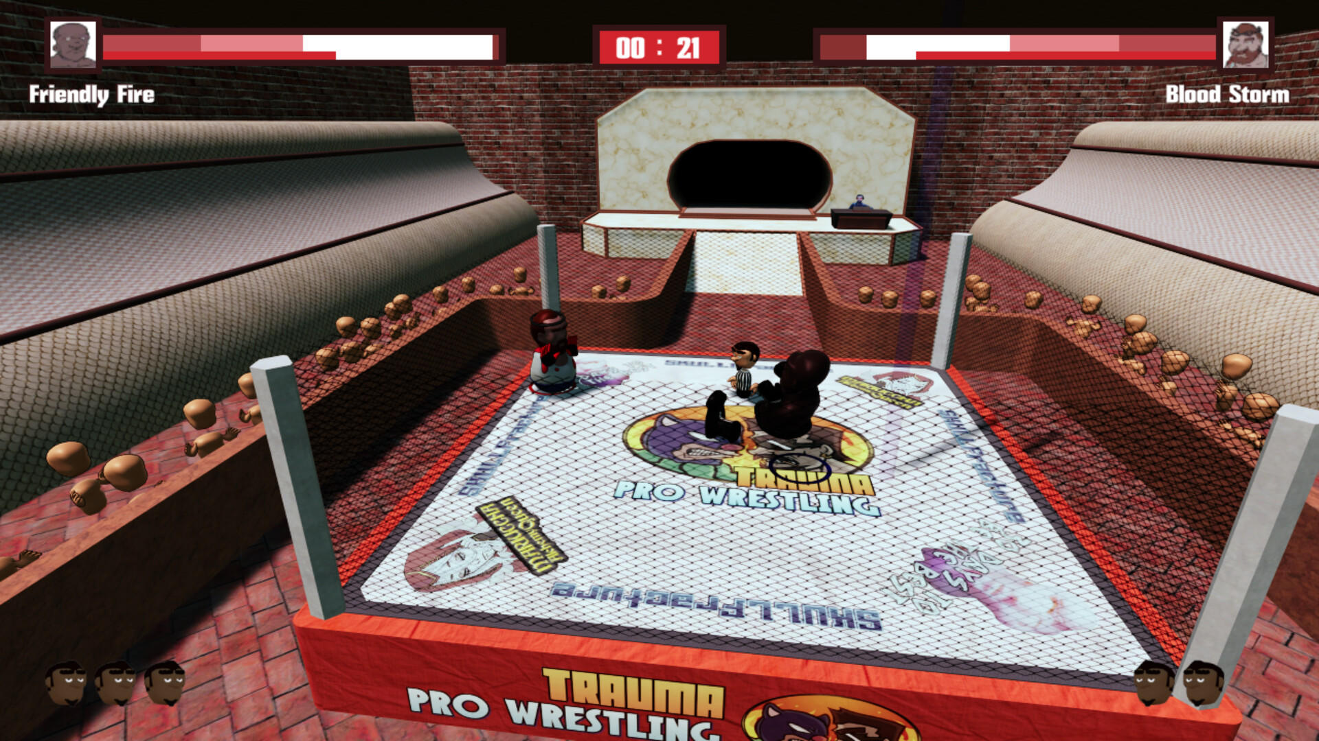 TRAUMA Pro Wrestling screenshot game