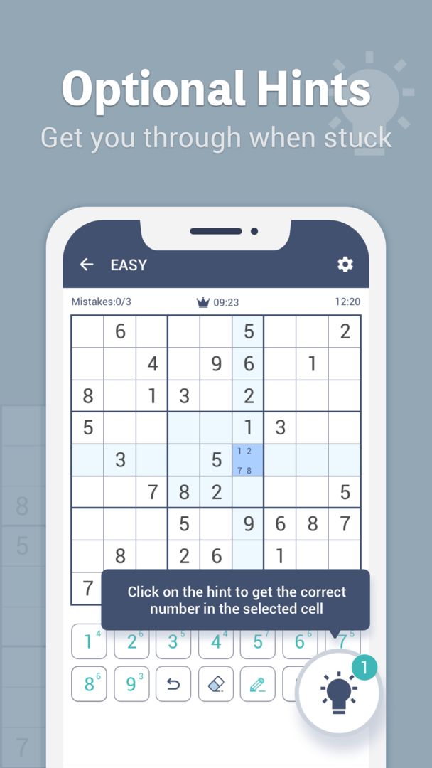 Screenshot of Happy Sudoku - Free Classic Sudoku Game