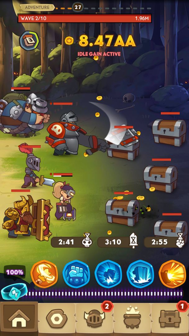 Screenshot of Almost a Hero — Idle RPG