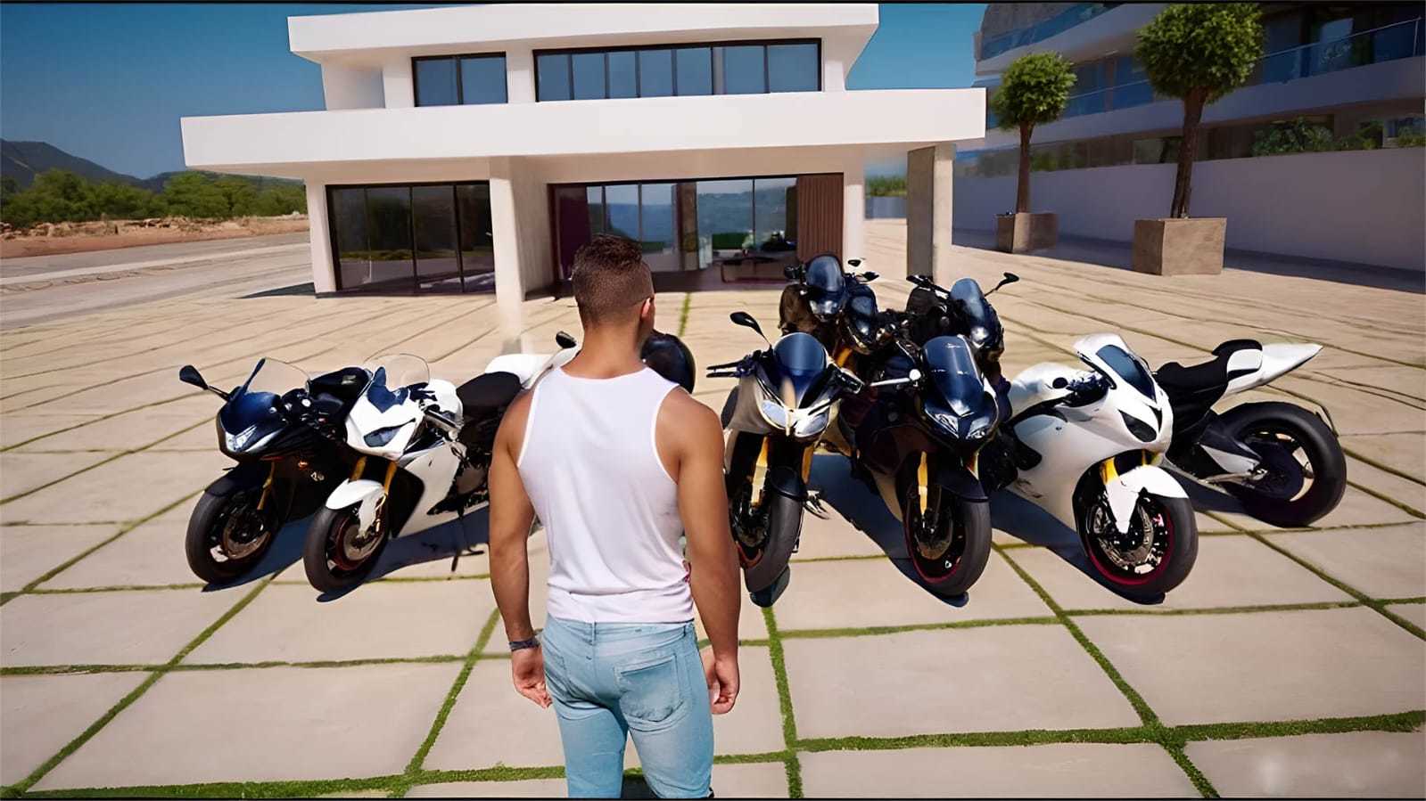 Screenshot 1 of Game 3D Mengemudi Sepeda India 1.1