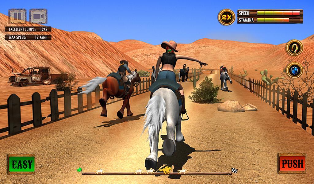 Texas Wild Horse Race 3D screenshot game