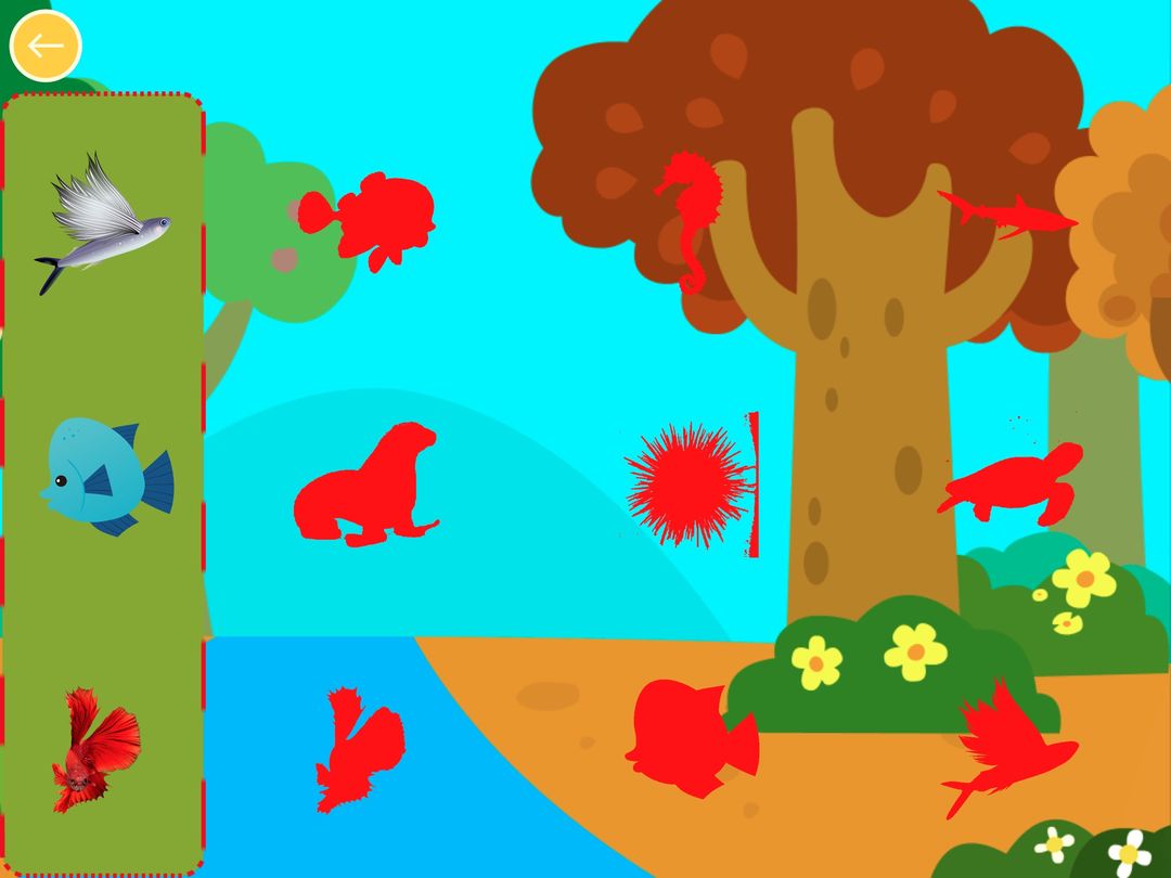 Screenshot of 儿童动物贴纸HD-儿童认知早教游戏